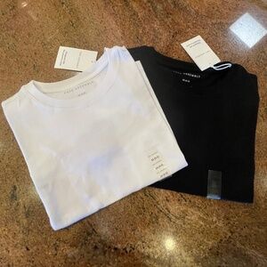 NEW! Free Assembly Short Sleeve T-Shirts White and Black Size XS NWT